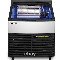 VEVOR 320LBS Commercial Ice Maker Ice Cube Machine with Water Filter 77LBS Storage