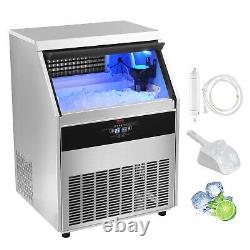 VEVOR 330lbs/24H Commercial Ice Maker Built-in Ice Cube Machine 88LB Bin Storage