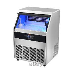 VEVOR 330lbs/24H Commercial Ice Maker Freestanding Ice Cube Machine 88LB Storage