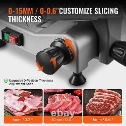 VEVOR 340W Electric Meat Slicer 10 Blade Commercial Frozen Deli slicer Cutter