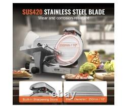 VEVOR 340W Electric Meat Slicer 10 Blade Commercial Frozen Deli slicer Cutter