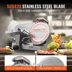 VEVOR 340W Electric Meat Slicer 10 Blade Commercial Frozen Deli slicer Cutter