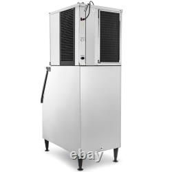 VEVOR 350-500LBS Commercial Ice Maker Split Ice Cube Maker with350Lbs Bin Storage