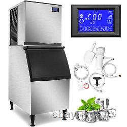 VEVOR 350Lbs/24H Commercial Ice Maker Split-Type Ice Cube Machine Large Storage