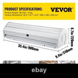 VEVOR 36, 2 Speeds Commercial Indoor Curtain, UL, CE Certified 668 CFM Air Volum