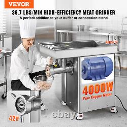 VEVOR 36.7 Lbs/Min Commercial Electric Meat Grinder Industrial Cabinet Grinder