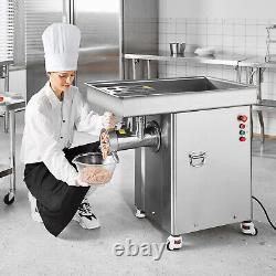 VEVOR 36.7 Lbs/Min Commercial Electric Meat Grinder Industrial Cabinet Grinder