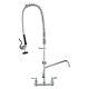 Vevor 36 Commercial Pre-rinse Faucet Wall Mount Kitchen Sink Faucet With Sprayer