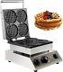 Vevor 4-piece Round Commercial Waffle Maker Non-stick Stainless Steel 1750w