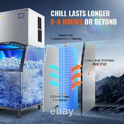 VEVOR 400LB Commercial Ice Maker Split Freestand Ice Cube Machine 330LB Storage