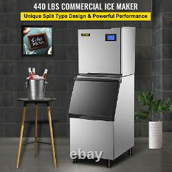 VEVOR 440LBS/24H Commercial Ice Maker Ice Machine Split Ice Cube Maker 234PCS