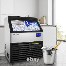 VEVOR 440Lbs/24H Commercial Ice Maker Ice Cube Making Machine 77LBS Bin Storage