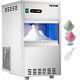 Vevor 44lbs Commercial Snow Flake Ice Maker 11lbs Ice Storage Auto-clean 270w