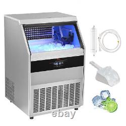 VEVOR 450lb/24H Commercial Ice Maker Freestanding Ice Cube Machine 130LB Storage