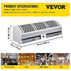 VEVOR 47 Door Commercial Air Curtain 1832 2014 CFM 2 Speeds 2 Limit Switches