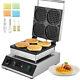 Vevor 4pcs Commercial Waffle Maker Round Waffle Iron Machine 1750w Non-stick