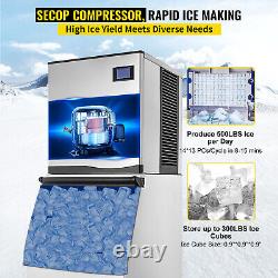 VEVOR 500Lbs/24H Commercial Ice Maker Ice Cube Machine Split-Type 350Lbs Storage