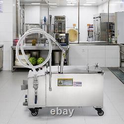 VEVOR 58L Portable Fryer Oil Filter Cart Machine Commercial Filtration System