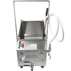 VEVOR 58L Portable Fryer Oil Filter Cart Machine Commercial Filtration System