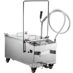 VEVOR 58L Portable Fryer Oil Filter Cart Machine Commercial Filtration System