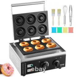 VEVOR 6/12/9pcs Electric Donut Maker Commercial Donut Making Machine 1550/2000W