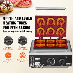 VEVOR 6/12/9pcs Electric Donut Maker Commercial Donut Making Machine 1550/2000W