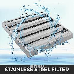 VEVOR 6 Pack 20 X 20 Hood Grease Filter Baffle Stainless Steel Commercial