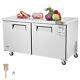 Vevor 60 Commercial Refrigerator Sandwich & Salad Prep Table 16.4 Cu. Ft Fridge