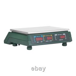 VEVOR 66Lbs 30KG Digital Scale Price Computing Commercial Food Meat Weighting