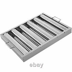 VEVOR 6PCS 20x16 Stainless Steel Hood Grease Commercial Exhaust Filter Baffle
