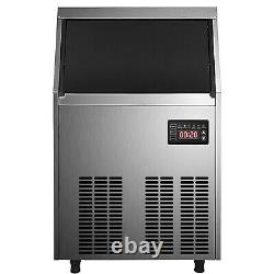 VEVOR 80-90LBS/24H Commercial Ice Maker Ice Cube Machine withWater Filter LED