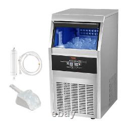 VEVOR 80lbs/24H Commercial Ice Maker Bar Restaurant Built-in Ice Cube Machine