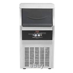 VEVOR 80lbs/24H Commercial Ice Maker Bar Restaurant Built-in Ice Cube Machine