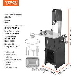 VEVOR 850W Commercial Electric Meat Bandsaw Sausage Stuffer Bone Sawing Machine