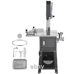 VEVOR 850W Commercial Electric Meat Bandsaw Sausage Stuffer Bone Sawing Machine