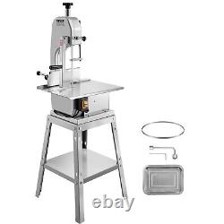 VEVOR 850W Commercial Electric Meat Bandsaw Stainless Steel Bone Sawing Machine