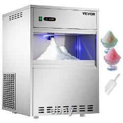 VEVOR 88LBS Commercial Snow Flake Ice Maker 22Lbs Capacity Freestand Ice Crusher