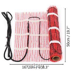 VEVOR 90 sqft Electric Radiant Floor Heating System Heat Mat with Thermostat