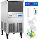 Vevor 95lbs/24h Commercial Ice Maker Built-in Freestand Ice Cube Machine Sus Etl