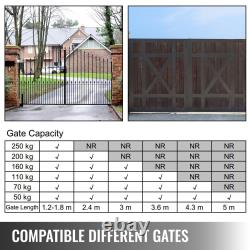 VEVOR Automatic Swing Gate Opener Single/Dual Arm Opener 308-880lbs Kit with RC