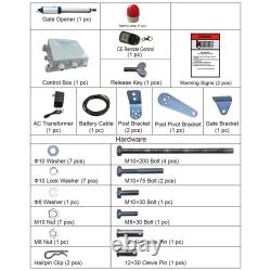 VEVOR Automatic Swing Gate Opener Single/Dual Arm Opener 308-880lbs Kit with RC