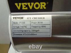 VEVOR BY-300 110V Commercial Ice Crusher 440LB/H 300W Electric Snow Cone Machine