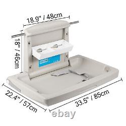 VEVOR Baby Changing Station Commercial Wall Mounted Diaper Changing Fold Down