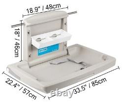 VEVOR Baby Changing Station Commercial Wall Mounted Diaper Changing Fold Down