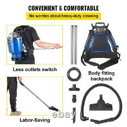 VEVOR Backpack Vacuum Commercial Backpack Vacuum Cleaner 3.6 qt HEPA Filtration