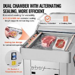 VEVOR Chamber Vacuum Sealer Commercial Vacuum Sealing Bag Packing Machine 1200W