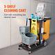 Vevor Cleaning Cart, 3-shelf Commercial Janitorial Cart, 200 Lbs Capacity Plasti