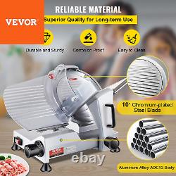 VEVOR Commercial 10 Electric Meat Slicer Blade Deli Food Slicer Cutter 240W