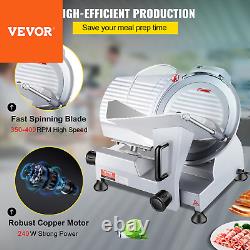 VEVOR Commercial 10 Electric Meat Slicer Blade Deli Food Slicer Cutter 240W