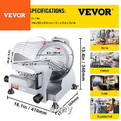 VEVOR Commercial 10 Electric Meat Slicer Blade Deli Food Slicer Cutter 240W